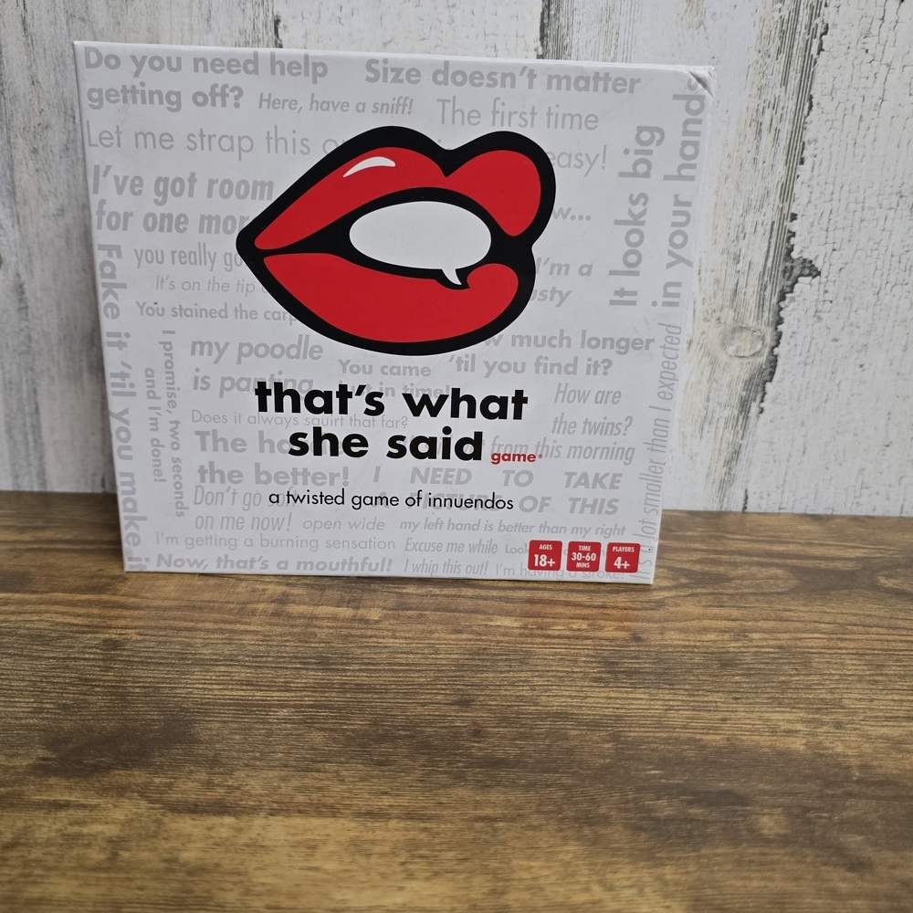 That's What She Said Game - Red and White